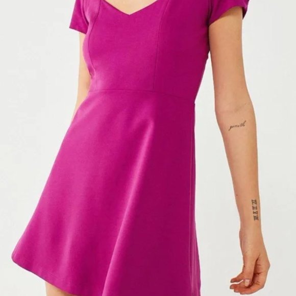 Urban Outfitters Magenta Skater Dress (worn once!) - Picture 1 of 6